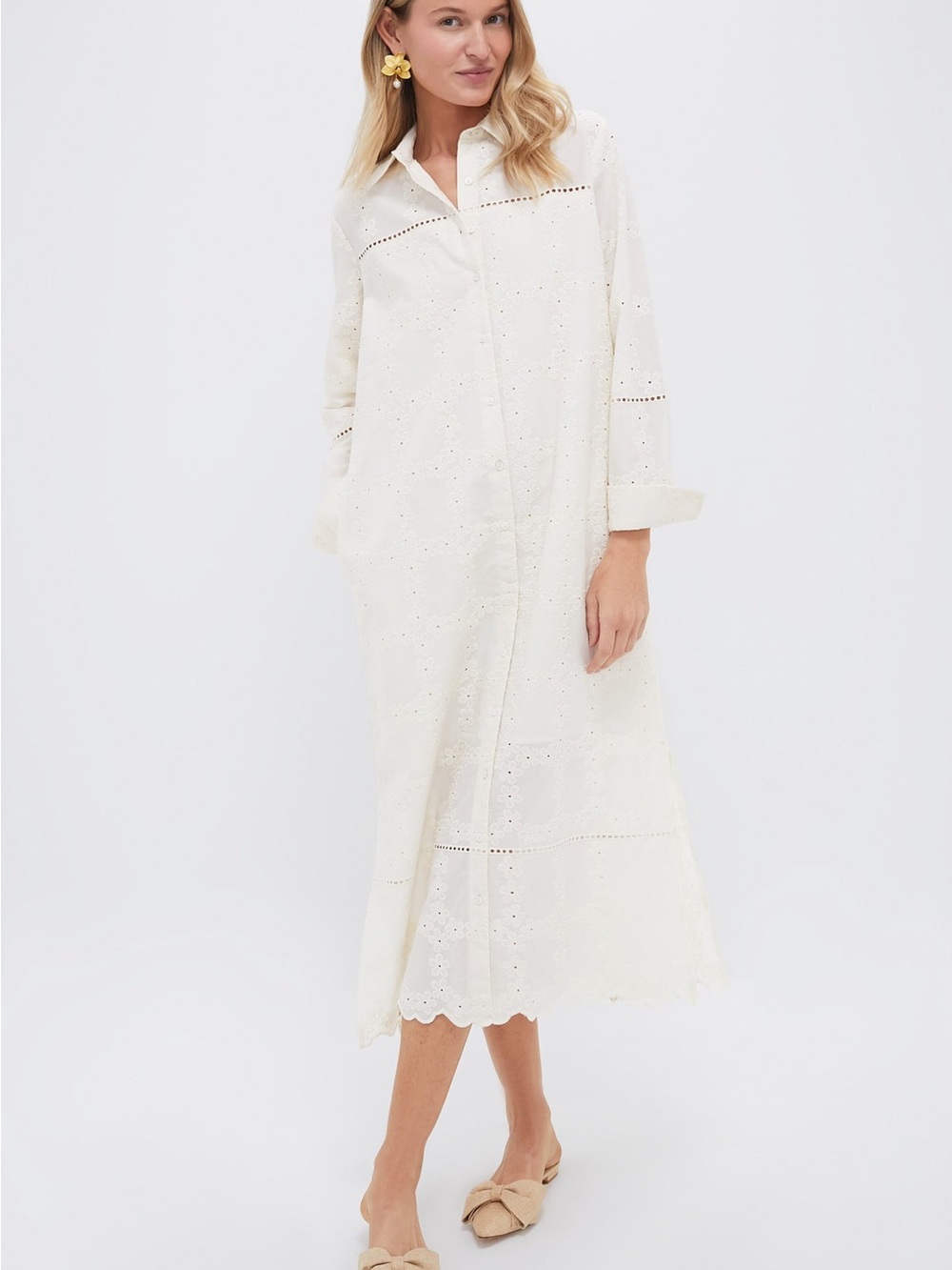 Tuckernuck Pomander Place Ivory Eyelet Griffin Dress